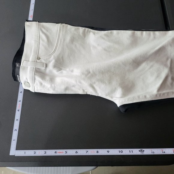 Hudson Women's Barbara Super Skinny Black and White Two-Tone Denim Jeans Size 28 - Picture 7 of 14